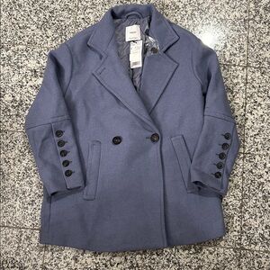 Mango Lavender Blue Coat Size US XS NWT